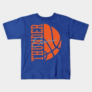 okc thunder basketball Kids T-Shirt